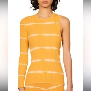 Sandro Bali tie-dye stretch-knit top